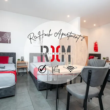 Serviceroom24 - Apartment 2 In Recklinghausen Hoch Wlan - Smart-Tv - 24-7 Check-In Und Kueche Exterior photo