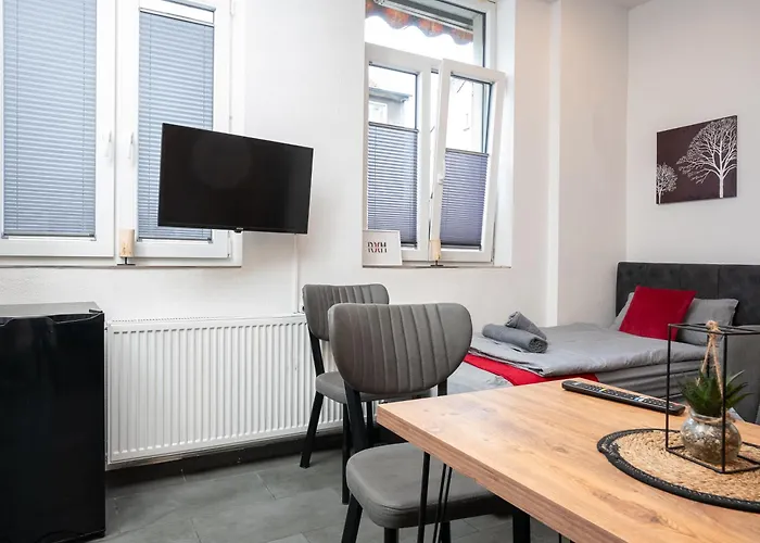 Serviceroom24 - Apartment 2 In Recklinghausen Hoch Wlan - Smart-Tv - 24-7 Check-In Und Kueche