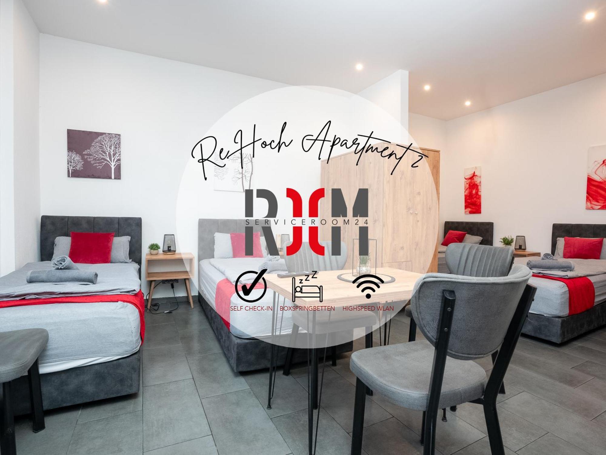 Appartement Serviceroom24 - 2 In Hoch Wlan - Smart-tv - 24-7 Check-in Und Kueche